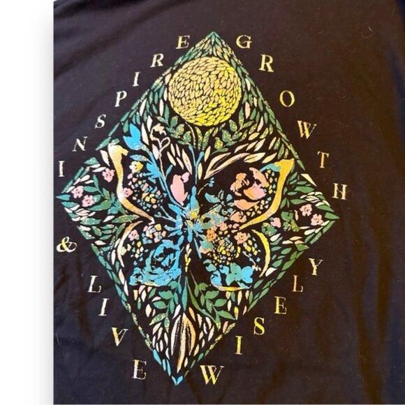 Women’s torrid 1 Black Inspire Everyday Signature Jersey Crew Neck Tee 14 16 1X - Picture 8 of 10